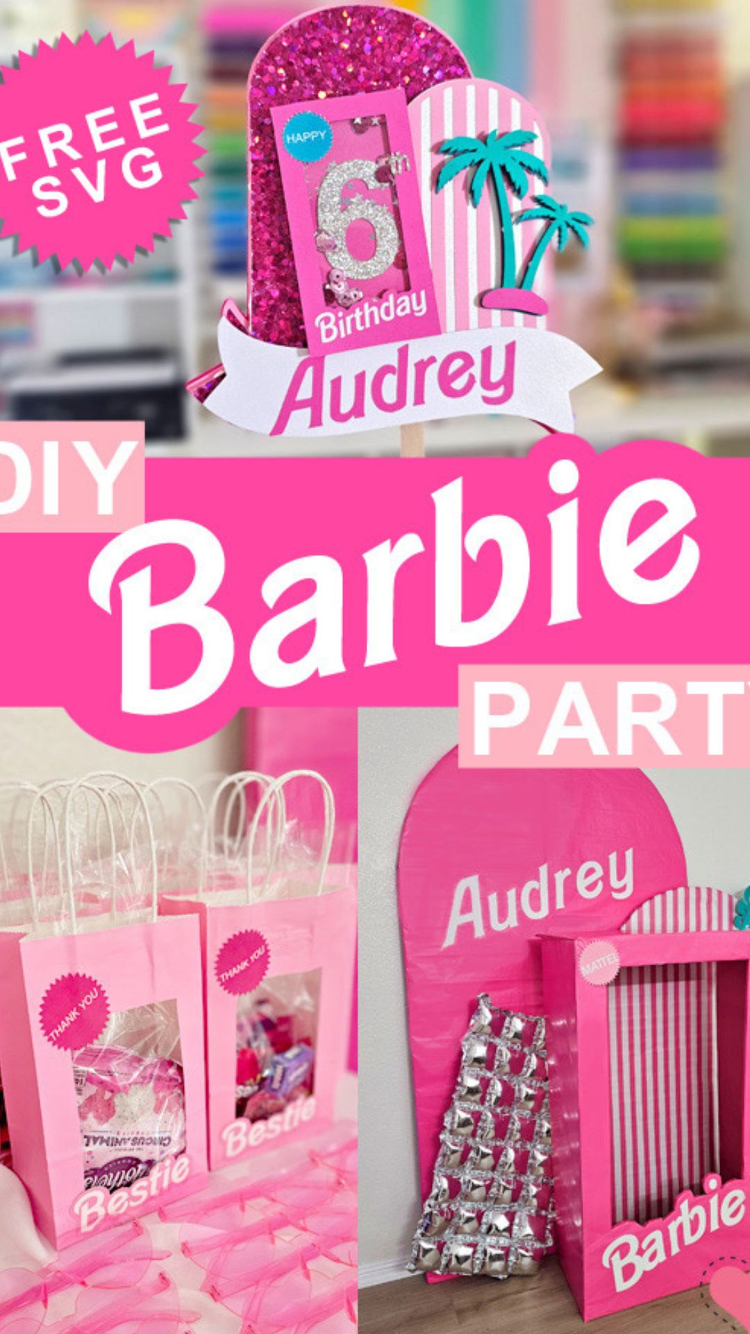 Creative Barbie SVG Party Decoration Ideas for a DIY Celebration